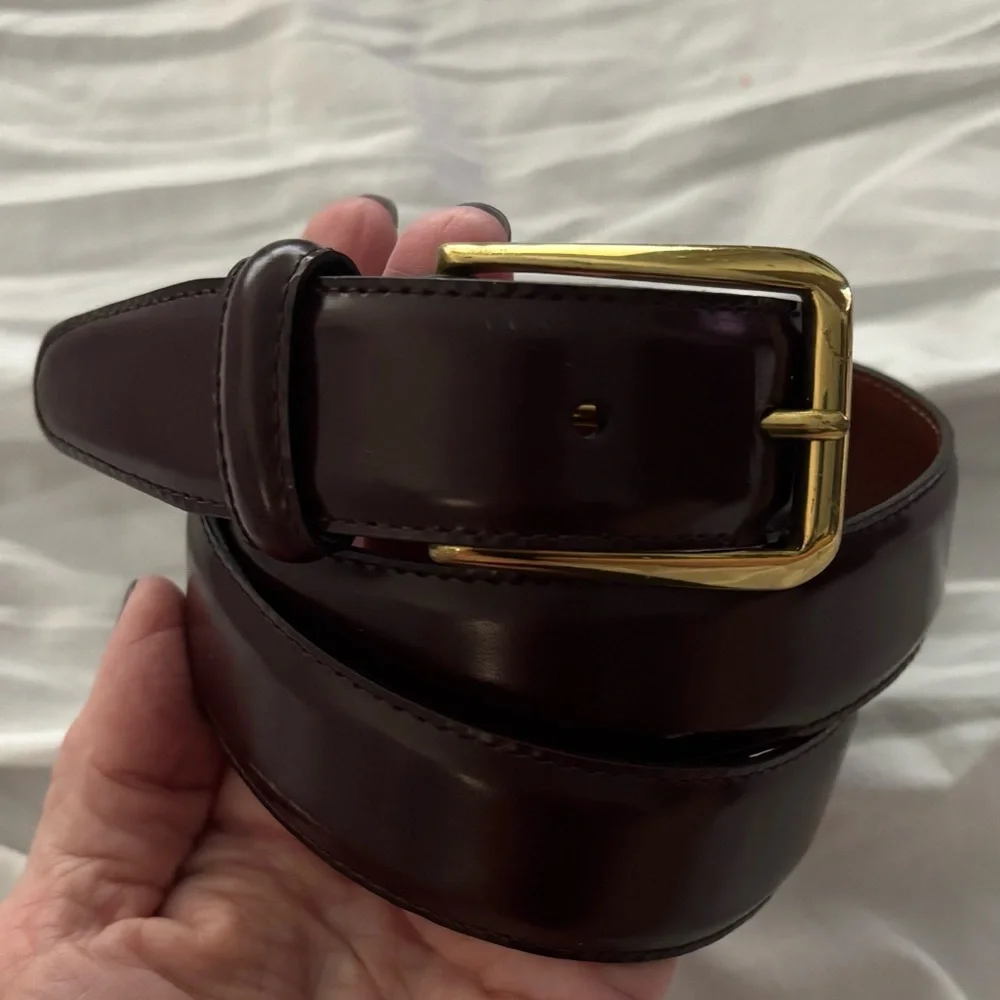 Coach polished brown